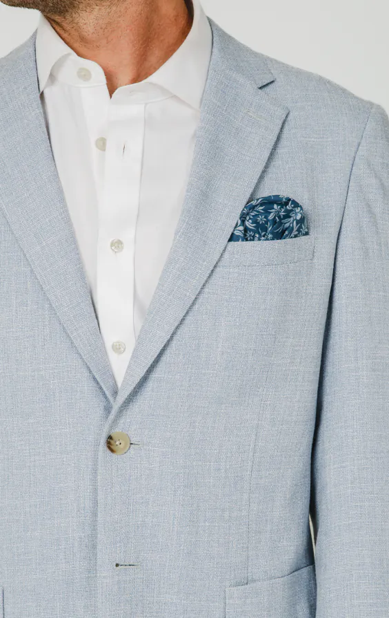 Light Blue Textured Weave Jacket - photo 3 Light Blue Textured Weave Jacket - photo 3