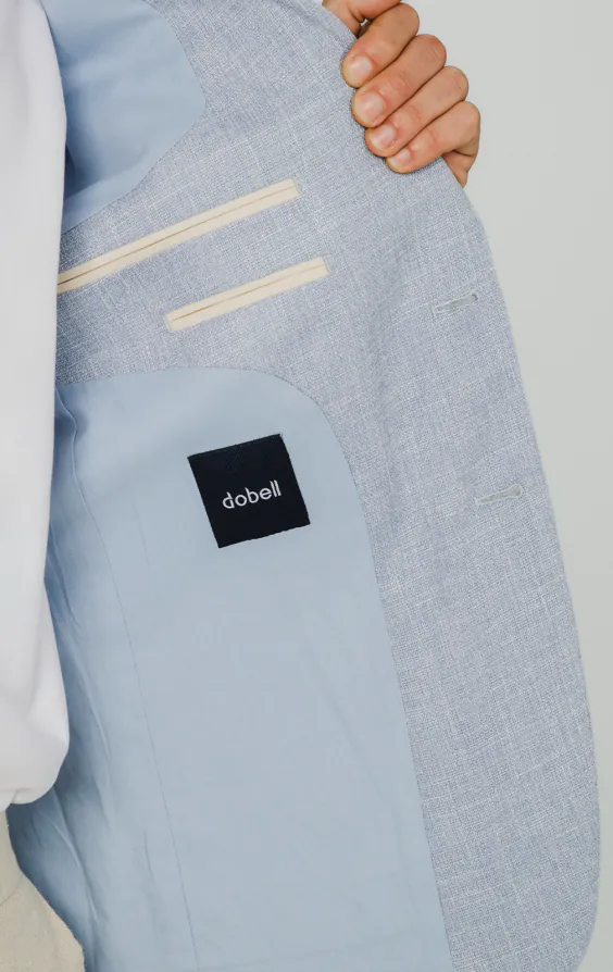 Light Blue Textured Weave Jacket - photo 3 Light Blue Textured Weave Jacket - photo 3