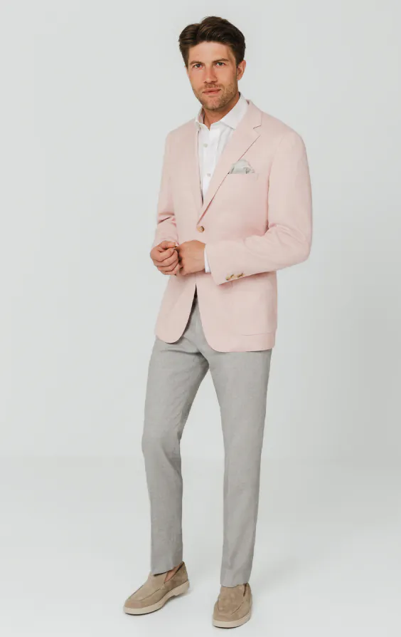 Light Pink Textured Weave Jacket - photo 1 Light Pink Textured Weave Jacket - photo 1