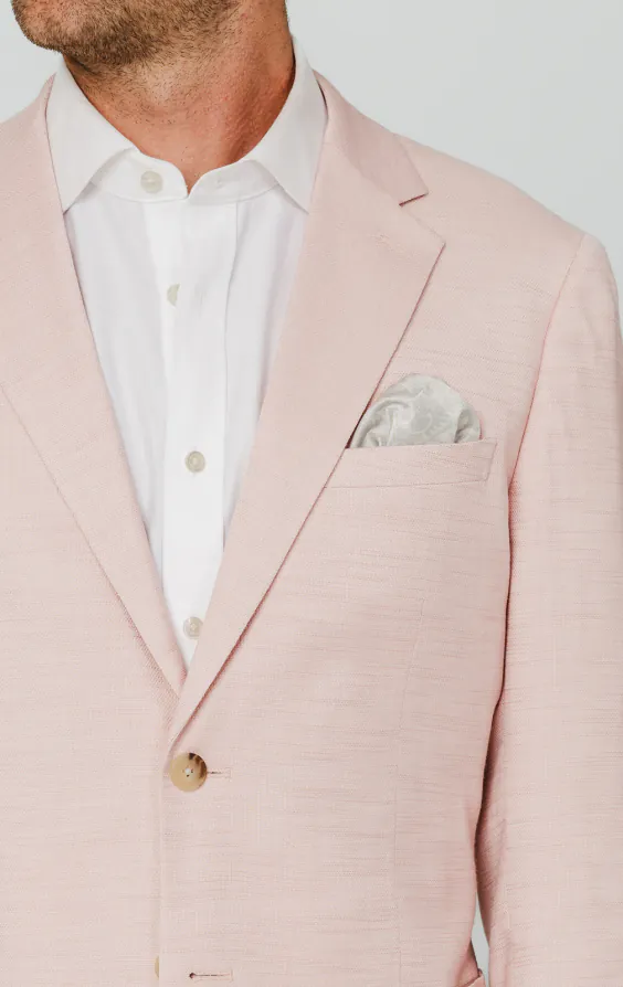 Light Pink Textured Weave Jacket - photo 3 Light Pink Textured Weave Jacket - photo 3