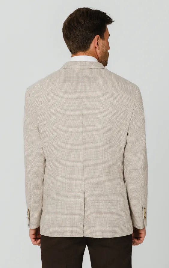 Beige Prince of Wales Check Jacket - photo 5