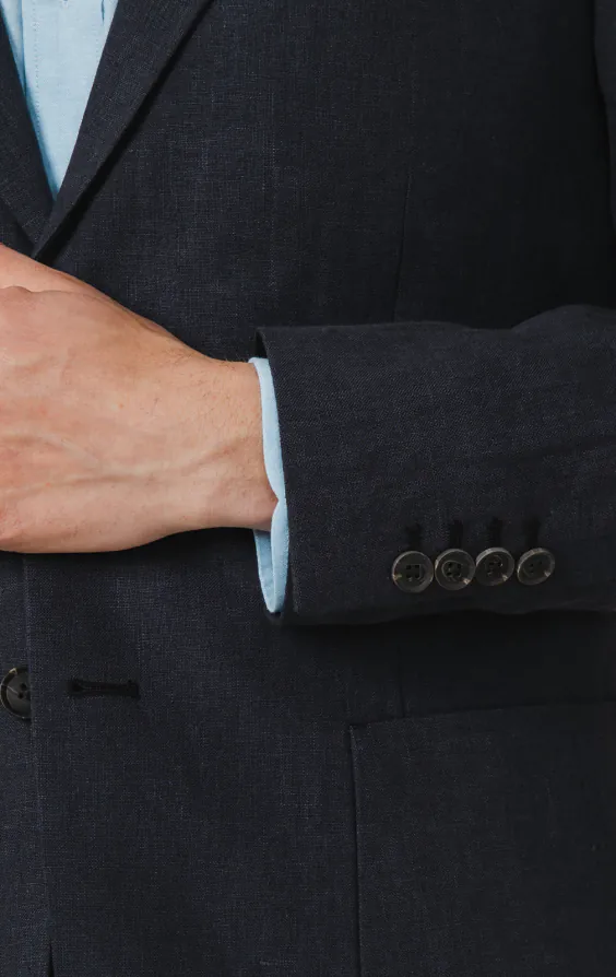 Navy Pure Linen Suit - photo 2 Navy Pure Linen Suit - photo 2