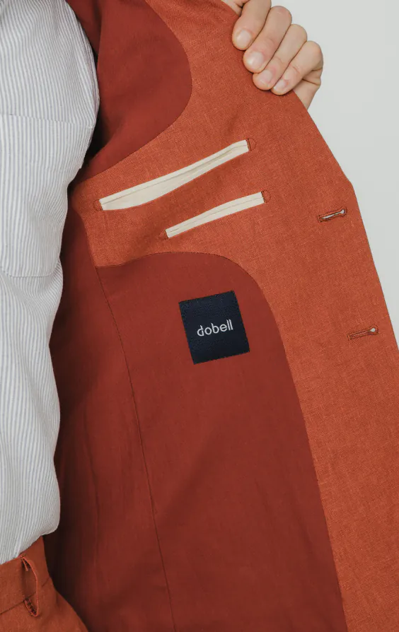 Burnt Orange Pure Linen Suit - photo 4 Burnt Orange Pure Linen Suit - photo 4