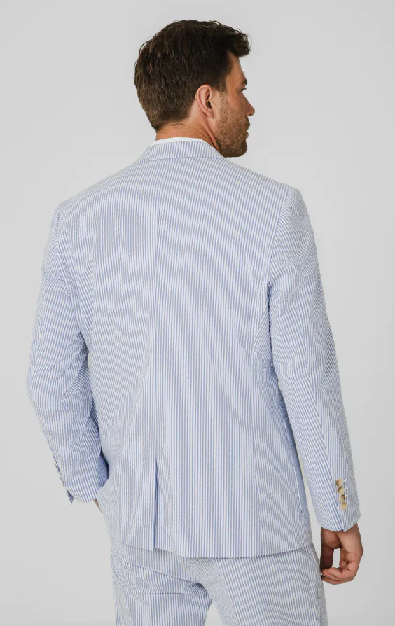 Blue & White Seersucker Suit - photo 5 Blue & White Seersucker Suit - photo 5