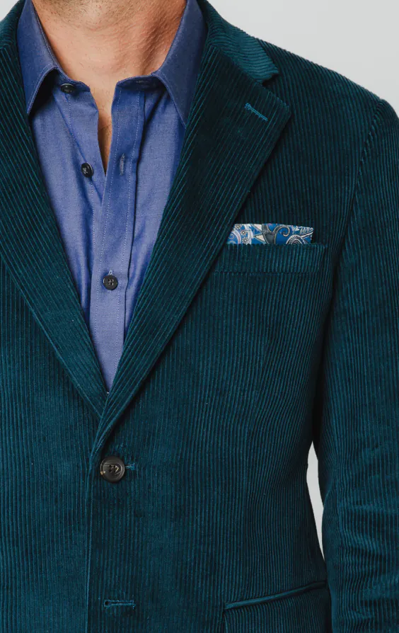 Teal Corduroy Jacket - photo 3 Teal Corduroy Jacket - photo 3