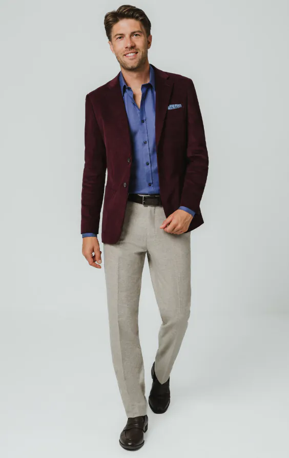 Burgundy Needlecord Jacket Burgundy Needlecord Jacket