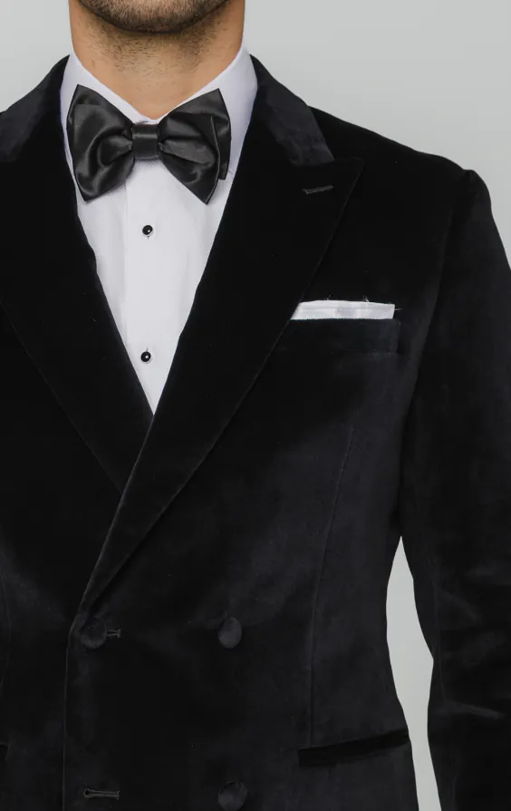 Black Velvet Double Breasted Jacket - photo 4 Black Velvet Double Breasted Jacket - photo 4