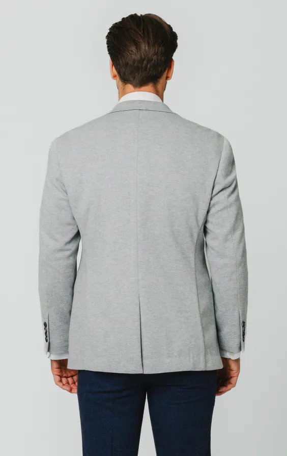 Grey Cotton Pique Jacket - photo 5