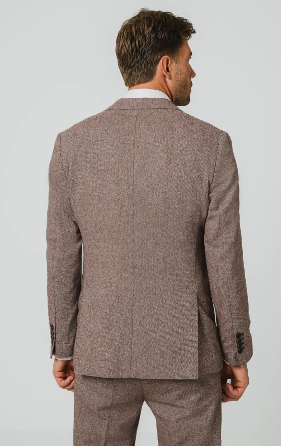 Redwood Herringbone Tweed Suit Jacket - photo 5 Redwood Herringbone Tweed Suit Jacket - photo 5