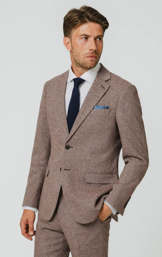Redwood Herringbone Tweed Suit Jacket Redwood Herringbone Tweed Suit Jacket