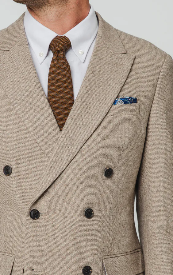 Camel Twill Tweed Suit Jacket - photo 3 Camel Twill Tweed Suit Jacket - photo 3