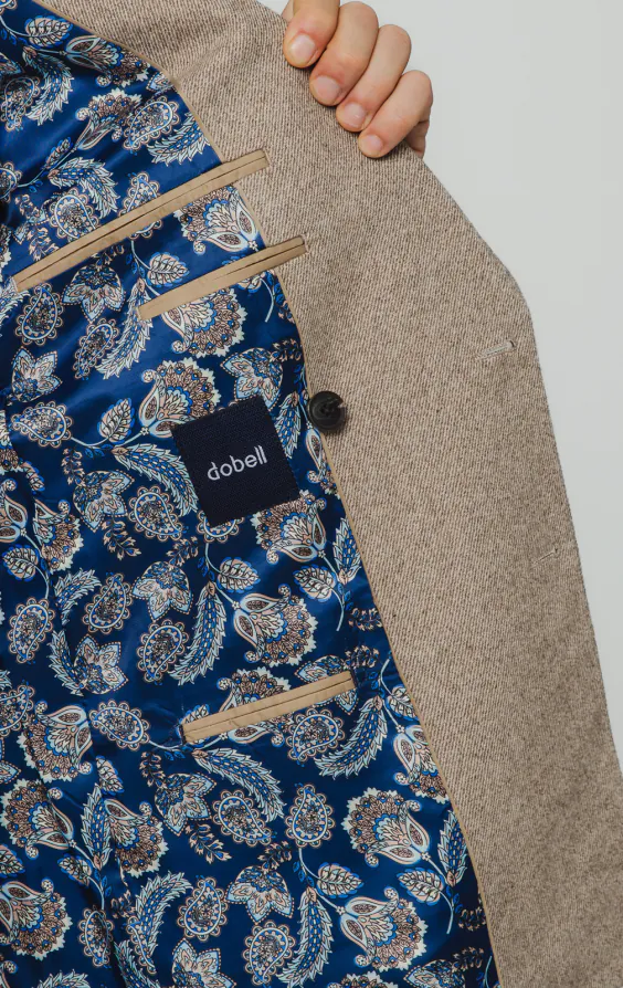Camel Twill Tweed Suit Jacket - photo 4 Camel Twill Tweed Suit Jacket - photo 4