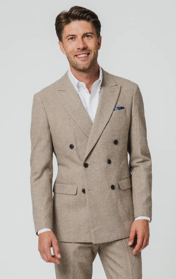 Camel Twill Tweed Suit Jacket Camel Twill Tweed Suit Jacket