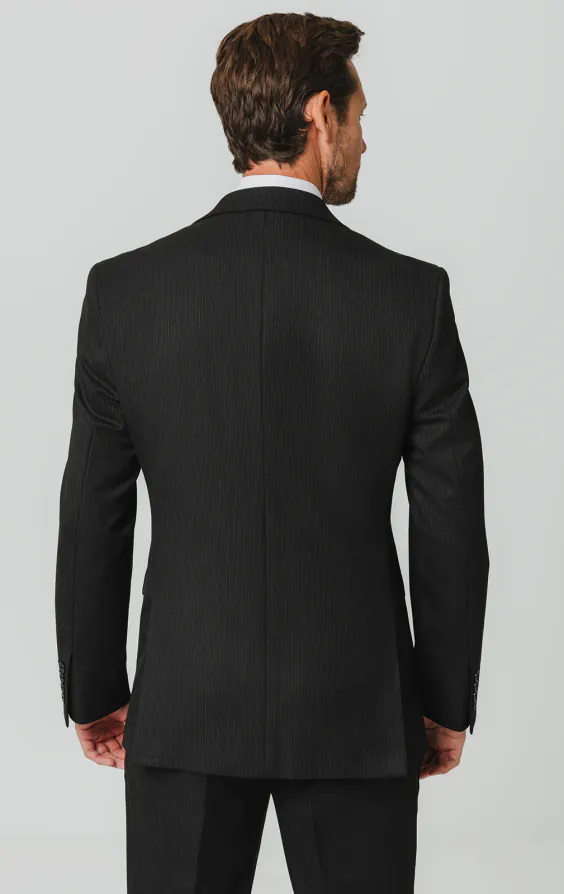 Black Pinstripe 3 Piece Suit - photo 5 Black Pinstripe 3 Piece Suit - photo 5