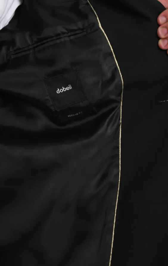 100% Wool Black Herringbone Morning Tailcoat - photo 4