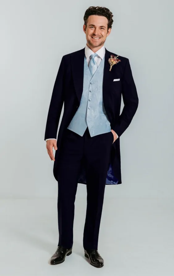 Dobell Navy Blue Morning Tailcoat Dobell