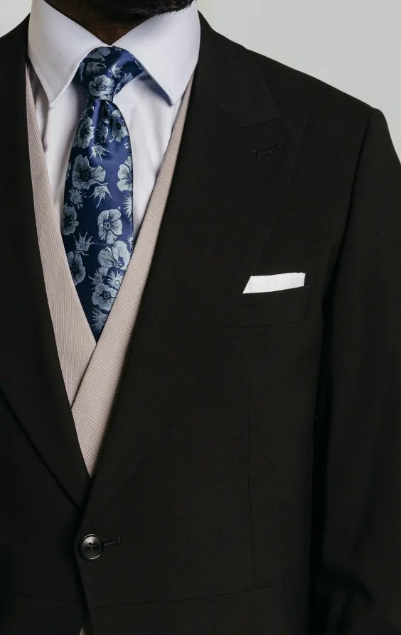 Black Slim Fit Morning Suit Tailcoat thumbnail 4