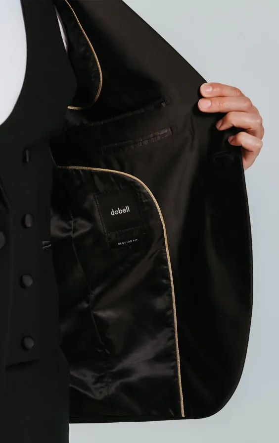 Black Dinner Jacket with Notch Lapel thumbnail 5