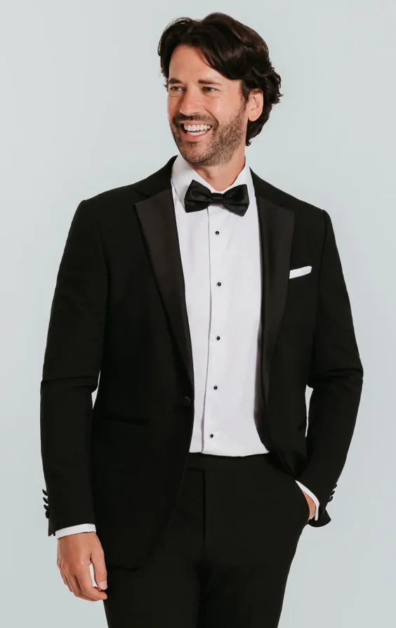 Black Slim-Fit Dinner Jacket Notch Lapel primary image