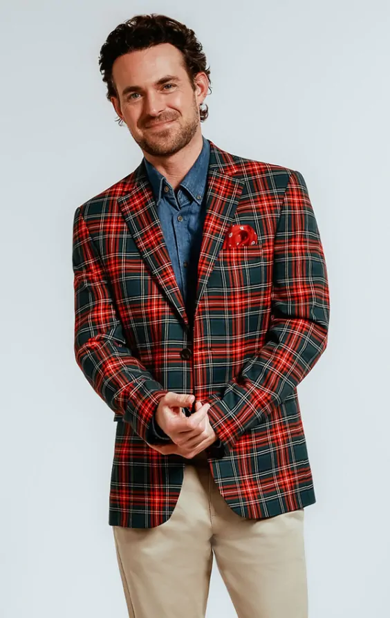 Dobell Green Tartan Check Jacket