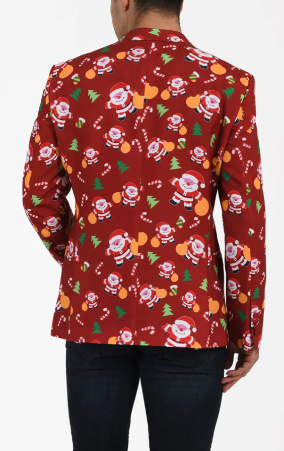 Happy Santa Claus Red Christmas Jacket - photo 1 Happy Santa Claus Red Christmas Jacket - photo 1