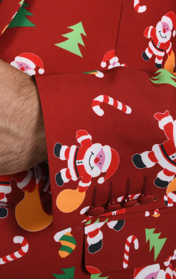 Happy Santa Claus Red Christmas Jacket - photo 2 Happy Santa Claus Red Christmas Jacket - photo 2