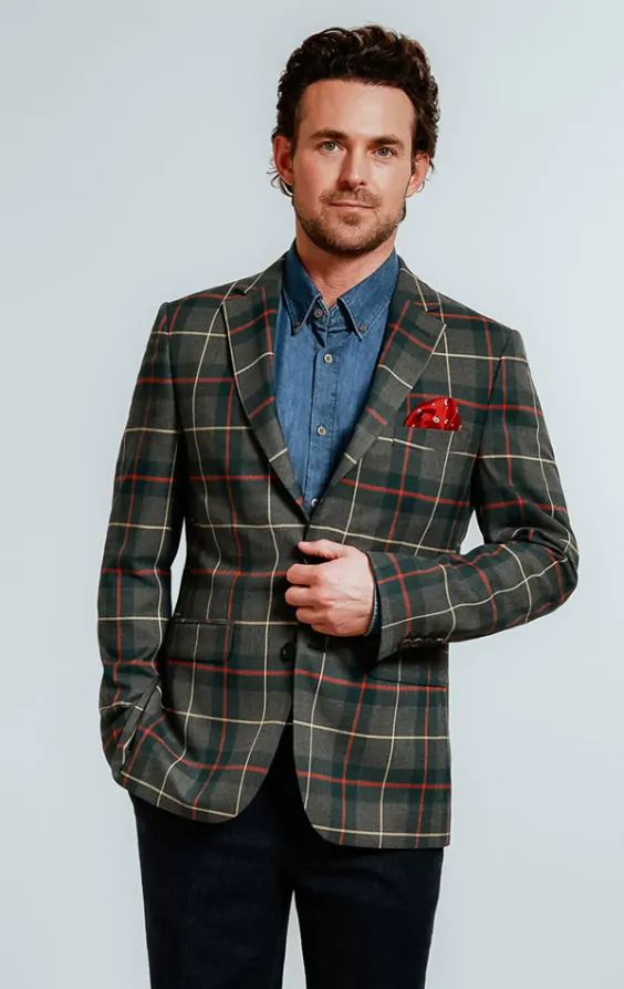 Green tartan jacket deals