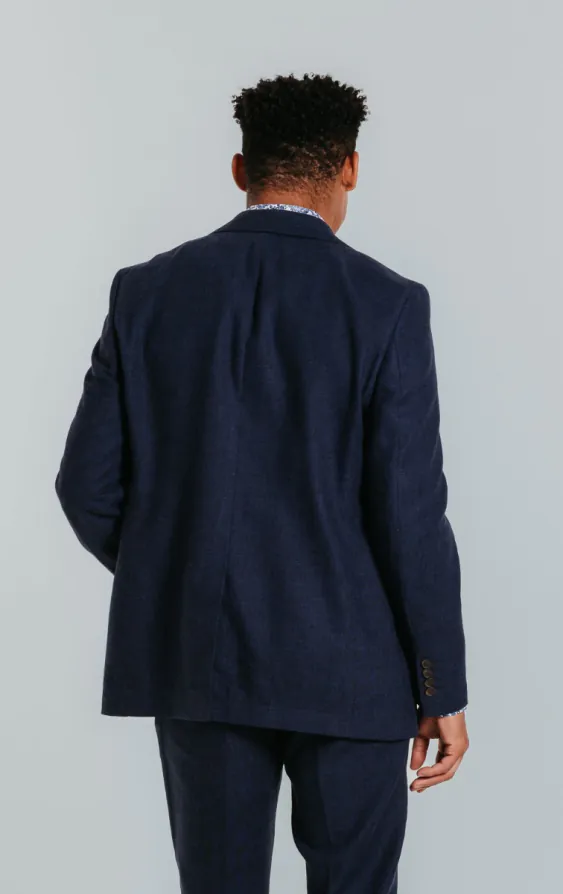 Navy Linen Suit Jacket - photo 1 Navy Linen Suit Jacket - photo 1