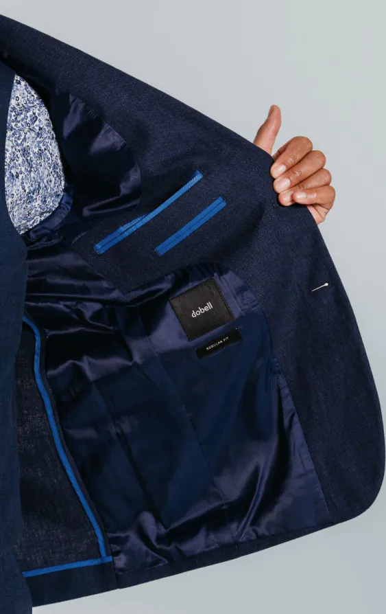 Navy Linen Suit Jacket - photo 4 Navy Linen Suit Jacket - photo 4
