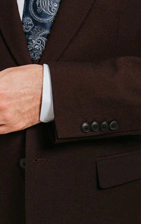 Burgundy Suit Jacket - photo 2
