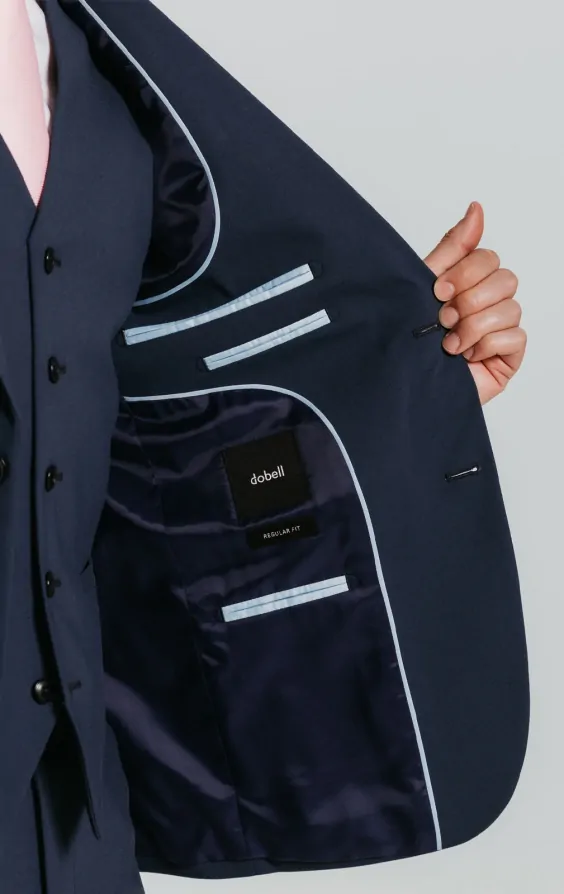 Mid Blue 3 Piece Suit thumbnail 6