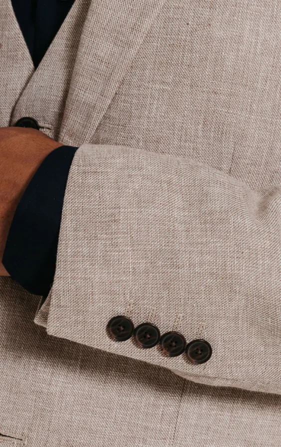 Sand Linen Suit Jacket - photo 2 Sand Linen Suit Jacket - photo 2