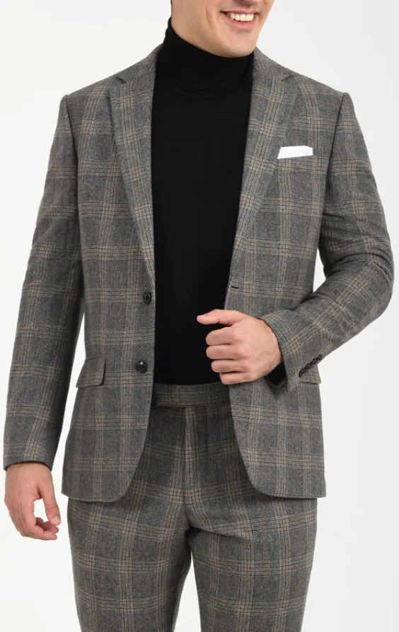 Wool blend suit jacket on sale