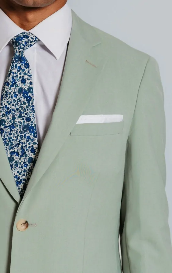 Bright green suit jacket top