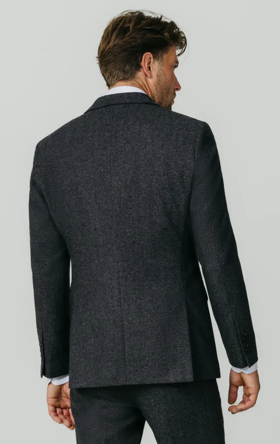 Dobell Grey Donegal Tweed Suit Dobell