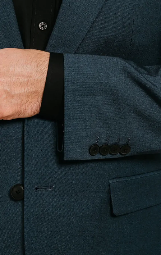 Teal 3 Piece Suit thumbnail 4