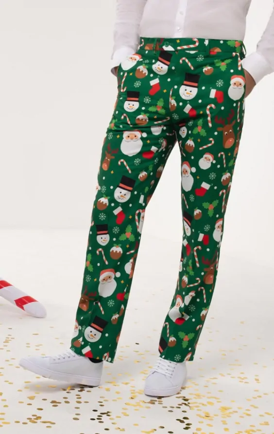 Green christmas suit hotsell