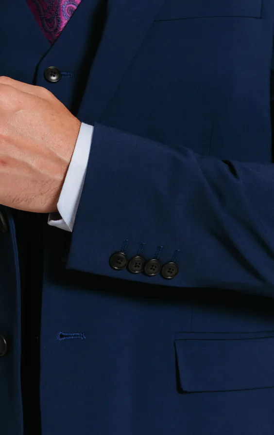 Blue Slim Suit thumbnail 4