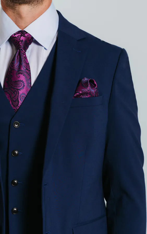 Blue Slim Fit Suit Jacket thumbnail 4