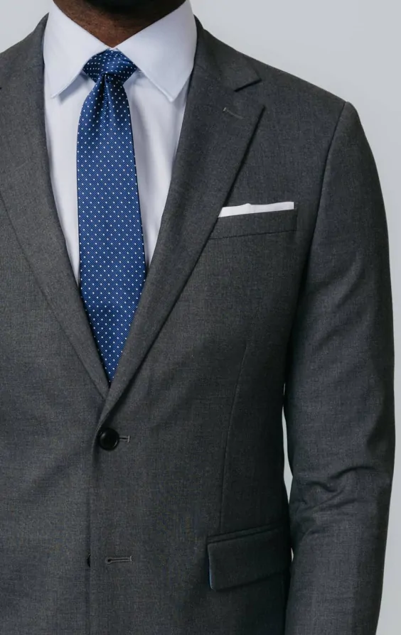 Grey Slim Fit Suit Jacket thumbnail 4
