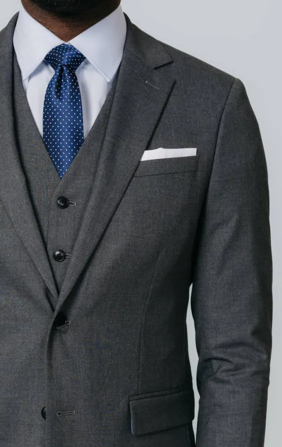 Grey Slim Fit 3 Piece Suit - photo 4 Grey Slim Fit 3 Piece Suit - photo 4