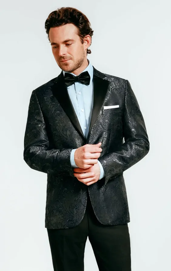 Jacquard tuxedo jacket clearance