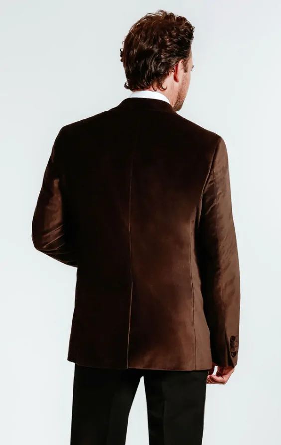 Brown velour jacket on sale