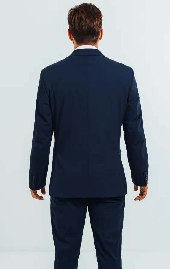 Blue Suit Jacket with Peak Lapel thumbnail 5