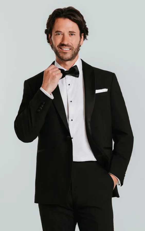 Dobell Black Dinner Jacket with Shawl Lapel Dobell