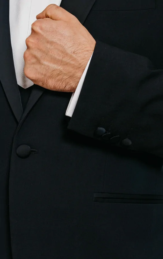 Navy Shawl Lapel 3 Piece Tuxedo thumbnail 4