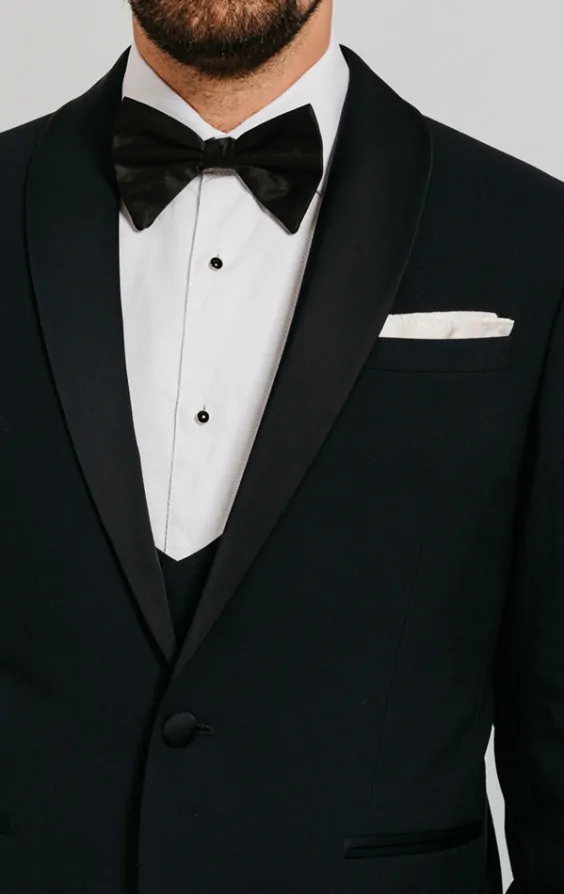 Navy Shawl Lapel 3 Piece Tuxedo thumbnail 5
