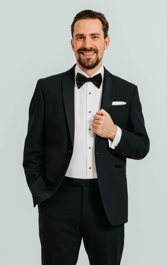Dobell Navy Shawl Lapel Tuxedo Jacket Dobell