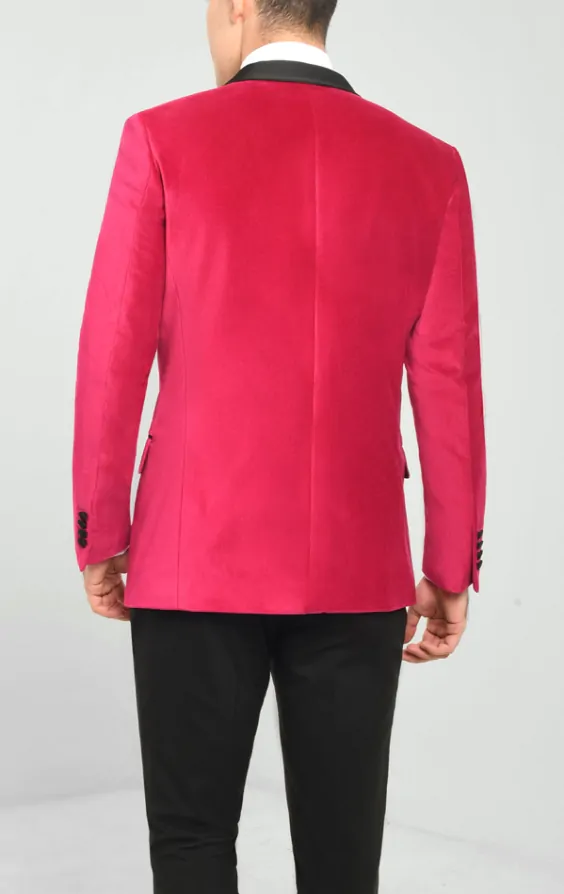 Mens pink tuxedo jacket top