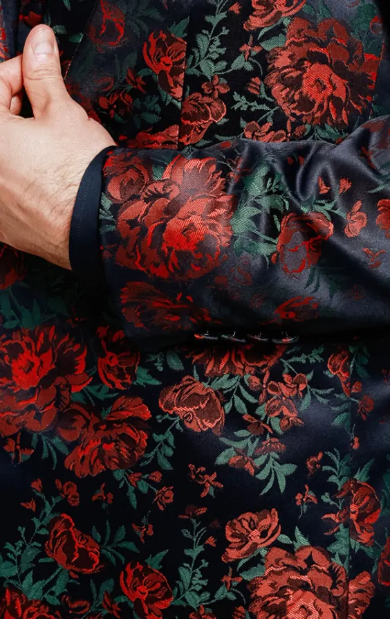 Red rose suit jacket online